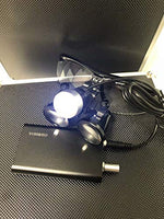 YOHOSO 3.5X 420mm Working Distance Surgical Binocular Loupes Optical Glass LED Headlight Aluminum Box Black