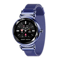 Newest H2 Fashion Smart Watch Women Lovely Bracelet Heart Rate Monitor Sleep Monitoring Smartwatch Connect iOS Android (Sky Blue)