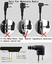 Load image into Gallery viewer, 2 Pin Earpiece, Lsgoodcare G Shape Soft Ear Hook Headset Earphone PTT Mic Compatible for Motorola Talkabout 2 Two Way Radio GP300 GP88 GP600 CP200 GP2000 Walkie Talkie,Pack of 10
