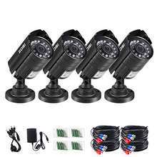 Load image into Gallery viewer, ZOSI 4 Pack 720P HD-TVI Security Bullet Cameras for Home Surveillance DVR System with 65ft Night Vision Automatic IR Function
