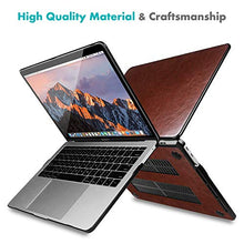 Load image into Gallery viewer, Fintie Protective Case for MacBook Pro 13 (2019 2018 2017 2016 Release) - PU Leather Coated Hard Cover for MacBook Pro 13 Inch A2159 A1989 A1706 A1708 with/Without Touch Bar &amp; Touch ID, Brown
