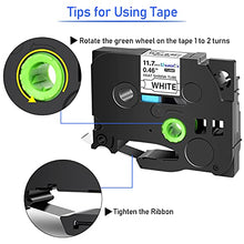 Load image into Gallery viewer, SuperInk 8 Pack Compatible for Brother HSe-231 HSe231 HS-231 HS231 Black on White Heat Shrink Tube Label Tape use in PT-D210 PT-D400 PT-E300 PT-E500 PT-P750WVP Printer (0.46&#39;&#39;x 4.92ft,11.7mm x 1.5m)
