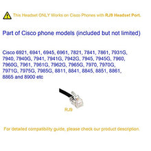 Load image into Gallery viewer, Cisco Phone Headset with Noise Cancelling Microphone Corded RJ9 Telephone Headset for Cisco Phones 6841 CP-7821 7940 7942G 7945G 7960 7961G 7962G 7965G 7970 7971G 7975 8841 8865 8961 9951 etc
