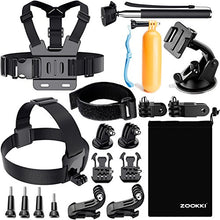 Load image into Gallery viewer, Zookki Accessories Kit for Gopro Hero 9 8 7 6 5 4, Action Camera Accessories for Xiaomi Yi 4K/WiMiUS/Lightdow/DBPOWER
