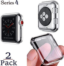 Load image into Gallery viewer, Josi Minea x2 Pcs iWatch Protective Snap-On Case with Built-in [ Clear ] Screen Protector - Anti-Scratch &amp; Shockproof Thin Cover HD Shield Compatible with Apple Watch Series 5 &amp; 4 [ 2 Pack - 44mm ]

