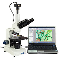 OMAX 40X-2500X Digital Trinocular Compound Siedentopf LED Microscope with Kohler Illuminator and 9MP Camera