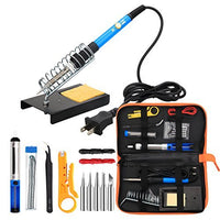Anbes Soldering Iron Kit Electronics, 60 W Adjustable Temperature Welding Tool, 5pcs Soldering Tips,