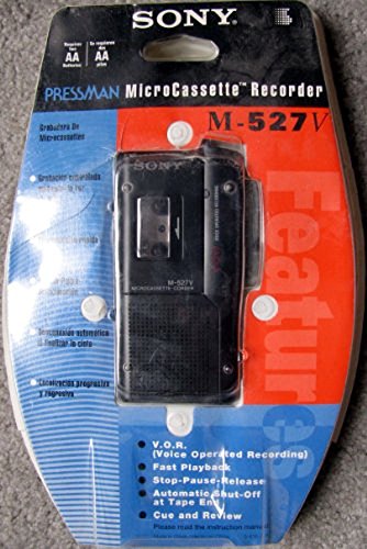 Sony Pressman Micro-Cassette Recorder M-527v