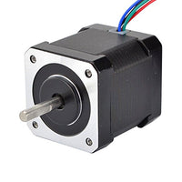 STEPPERONLINE Nema 17 Stepper Motor Bipolar 2A 59Ncm(84oz.in) 48mm Body 4-lead W/ 1m Cable and Connector compatible with 3D Printer/CNC