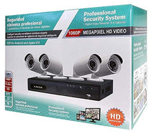 Load image into Gallery viewer, HDView Security Camera System: 12 Channel DVR NVR, with 1TB Hard Drive, HD Security Camera DVR Kit, Infrared Indoor Outdoor Camera Package
