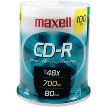 Load image into Gallery viewer, MXLCDR80100S - 80-MIN 700 MB CD-R

