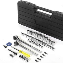 Load image into Gallery viewer, XtremepowerUS 52 piece Socket Set SAE and Metric (1/4&quot;, 3/8&quot; &amp; 1/2&quot;) Drive 6-Point Socket Ratchet Handle Extension Bar with Carrying Case
