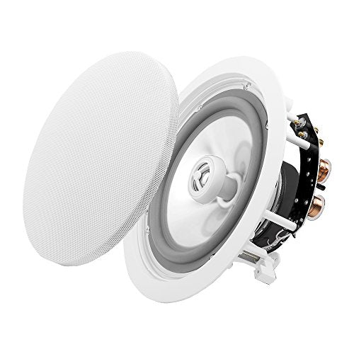 OSD Audio 8 Weatherproof in-Ceiling Speaker Pair - Indoor/Outdoor Stereo - ICE840WRS