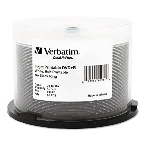 VER94917 - Inkjet Printable DVDR Discs