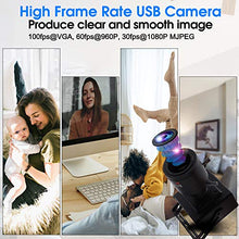 Load image into Gallery viewer, SVPRO 2.8-12mm Zoom Lens USB Camera 1080P Full HD Mini Cam 100fps/60fps/30fps CMOS OV2710 Portable USB Camera with Metal Casing &amp; Bracket, Computer Streaming Webcam for PC Desktop &amp; Laptop,Support OTG
