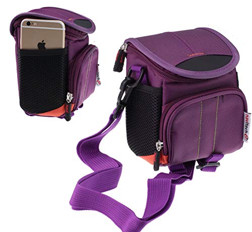 Navitech Purple Instant Camera Carrying Case and Travel Bag Compatible with The Fujifilm Mini 70 Instant Camera (with Compartment Compatible with The Shots of Film)