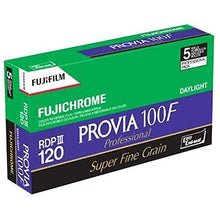Load image into Gallery viewer, 10 Rolls Fuji Fujichrome RDP-III Provia 100F 120 Color Reversal Slide Film
