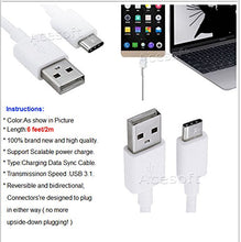 Load image into Gallery viewer, 6 Feet/2M Micro USB 3.1 Data Sync Cable for Sprint LG G5 LS992 Smartphone High Speed
