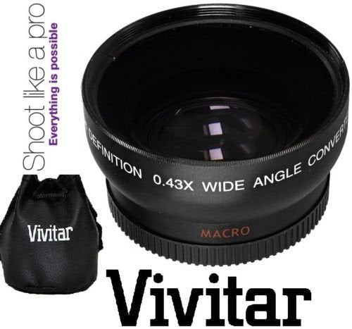 BRAND NEW Pro Hi Def Wide Angle Lens With Macro For FujiFilm X-A5 (52mm Compatible)