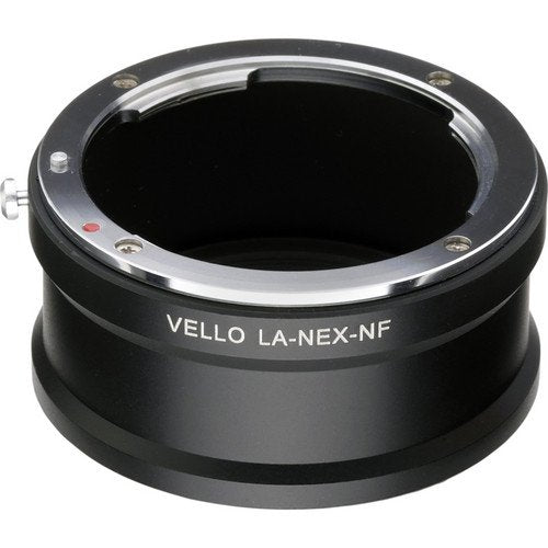 Vello F Mount Lens Adapter Compatible with Sony NEX Camera and Nikon