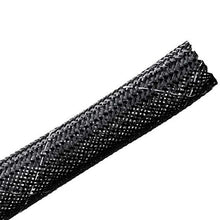 Load image into Gallery viewer, HellermannTyton 170-03017 Fray Resistant Flame Retardant Expandable Braided Sleeving, 0.5&quot; Dia, Black, 100.0 ft/Standard Reel

