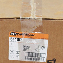 Load image into Gallery viewer, Wiremold 5410D Entrance End Feed Fitting, 5400 Series, Ivory
