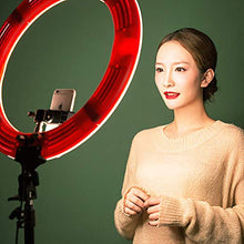 Load image into Gallery viewer, Led Ring Light 18inch Bicolor Dimmable Lighting Kit Table Top Stand Superbright Durable Adjustable Angle for Mobile Phone Selfie Photography Live Broadcast
