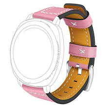 Load image into Gallery viewer, ECSEM Band Compatible with Garmin Vivomove HR Bands Replacement Sewn Leather Watch Straps Accessories Wristband Colorful Sports Bracelet for Garmin Vivoactive 3/Forerunner 645/Vivomove 3/Venu (Pink)
