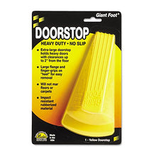 Load image into Gallery viewer, Master Caster 00966 Giant Foot Doorstop, No-Slip Rubber Wedge, 3-1/2w x 6-3/4d x 2h, Safety Yellow
