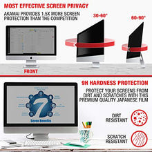 Load image into Gallery viewer, 23.8&quot; Akamai Computer Privacy Screen (16:9) - Black Security Shield - Desktop Monitor Protector - UV &amp; Blue Light Filter
