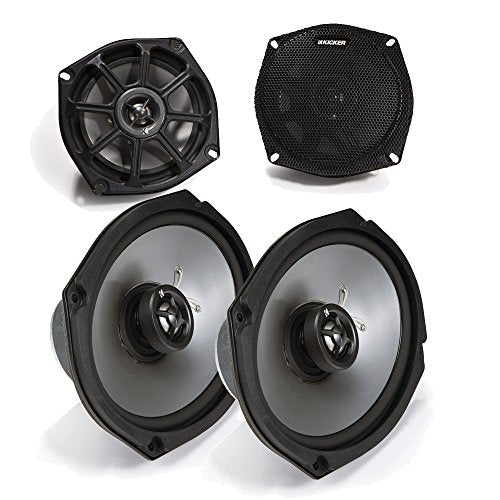 KICKER Motorcycle 5.25 inch and 6x9 Speaker Package 2 ohm Version.