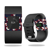 MightySkins Skin Compatible with Fitbit Surge Cover Skins Sticker Watch Skulls N Roses