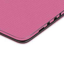 Load image into Gallery viewer, Skinomi Pink Carbon Fiber Full Body Skin Compatible with Asus Transformer Book T100HA (Tablet and Keyboard)(Full Coverage) TechSkin with Anti-Bubble Clear Film Screen Protector
