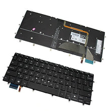 Load image into Gallery viewer, New US Black Backlit English Laptop Keyboard (Without Frame) Replacement for Dell AEAM6U00010 NSK-LS0BQ 01 102-14A63LHD01 14A6-RF-A02 Light Backlight
