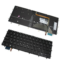 New US Black Backlit English Laptop Keyboard (Without Frame) Replacement for Dell AEAM6U00010 NSK-LS0BQ 01 102-14A63LHD01 14A6-RF-A02 Light Backlight