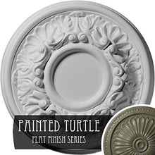 Load image into Gallery viewer, Ekena Millwork CM07ODPTF Odessa Ceiling Medallion, 7 1/2&quot;OD x 1 1/8&quot;P (Fits Canopies up to 2 1/2&quot;), Hand-Painted Painted Turtle
