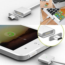 Load image into Gallery viewer, 2.4A Micro USB Magnetic Data Sync Adapter Charging Cable for Android Samsung Silver
