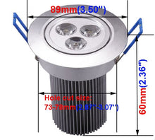 Load image into Gallery viewer, BRILLRAYDO 9W(3x3W) LED Ceiling Light Fixture Bulb Flush Mounting Cabinet RECE.
