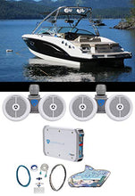 Load image into Gallery viewer, 2) Rockville Dual 6.5&quot; 600w Wakeboard Tower Speakers+2-Channel Amplifier+Amp Kit
