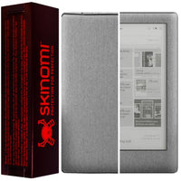 Skinomi Brushed Aluminum Full Body Skin Compatible with Kobo Aura HD (e-Reader)(Full Coverage) TechSkin with Anti-Bubble Clear Film Screen Protector