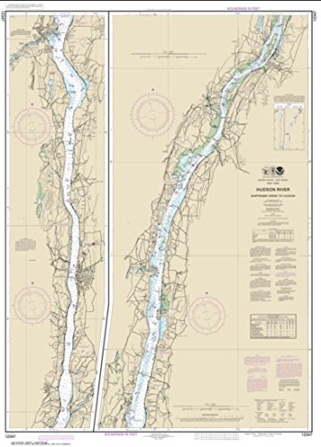 NOAA Chart 12347-Hudson River Wappinger Creek to Hudson by East View Geospatial