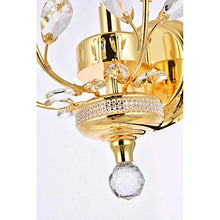 Load image into Gallery viewer, Elegant Lighting V2011W16G/RC Orchid - One Light Wall Sconce, Crystal Style Options: Clear Royal Cut
