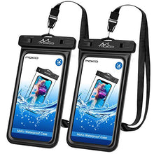 Load image into Gallery viewer, MoKo Floating Waterproof Phone Pouch Holder [2 Pack], Floatable Phone Case Dry Bag with Lanyard Sponge Compatible with iPhone 13/13 Pro Max/iPhone 12/12 Pro Max/11 Pro/Xr/Xs Max, Galaxy S21/S20/S10/S9

