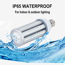 Load image into Gallery viewer, 60W LED Corn Light Bulb E39 Mogul Base LED Lights Equivalent(300W) 5000K Daylight IP65 Waterproof Replacement HID HPS for Indoor Area Warehouse High Bay Street Light
