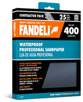 Fandeli | Multi-Purpose Sandpaper | 60 Grit | 25 Sheets of 9'' x 11'' | Metal and Wood Sandpaper | Wall Sandpaper | Hand Sanding | Orbital Sanders