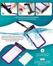 Load image into Gallery viewer, Universal Waterproof Case,Hiearcool Waterproof Phone Pouch Compatible for iPhone 13 12 11 Pro Max XS Max Samsung Galaxy s10 Google Up to 7.0&quot;, IPX8 Cellphone Dry Bag for Vacation-2 Pack
