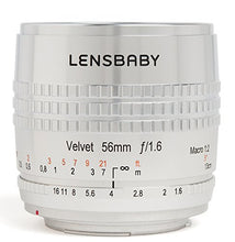 Load image into Gallery viewer, Lensbaby Velvet 56 SE Lens for Nikon (Silver)
