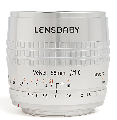 Lensbaby Velvet 56 SE Lens for Nikon (Silver)