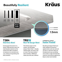 Load image into Gallery viewer, Kraus Standart PRO 33-inch 16 Gauge Undermount 50/50 Double Bowl Stainless Steel Kitchen Sink, KHU102-33

