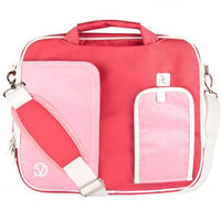 (Pink) Shoulder Bag For HP Pavilion, Stream, Split, X2, X360, EliteBook, ChromeBook, 11 to 13.3 inch Laptops